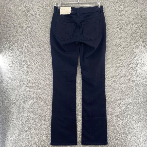 LOFT Jeans Womens 26 2 Modern Sexy Boot Cut Blue Dark Wash Stretch Everyday NWT - Picture 3 of 13
